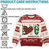 Les pulls chauds et l’amour de grand-mère font le duo parfait – Sweatshirt moche de Noël personnalisé pour la famille – Pull en laine unisexe – Cadeau de Noël pour mamie