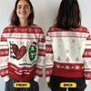 Les pulls chauds et l’amour de grand-mère font le duo parfait – Sweatshirt moche de Noël personnalisé pour la famille – Pull en laine unisexe – Cadeau de Noël pour mamie