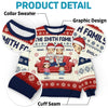 La maison, c’est là où la famille et les animaux apportent de la joie – Sweatshirt moche de Noël personnalisé pour la famille – Pull en laine unisexe – Cadeau de Noël pour les membres de la famille, propriétaires et amoureux des animaux