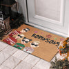 Noël avec ma famille, c’est ce qui le rend spécial – Paillasson décoratif personnalisé pour la famille – Cadeau de Noël pour les membres de la famille
