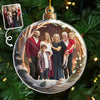 Ornement photo en acrylique personnalisé – Cadeaux de Noël ou d’anniversaire pour maman, papa, frère, sœur, enfants – La famille rend Noël magique