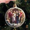 Ornement photo en acrylique personnalisé – Cadeaux de Noël ou d’anniversaire pour maman, papa, frère, sœur, enfants – La famille rend Noël magique