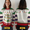 Sweatshirt moche unisexe personnalisé avec photo – Cadeaux de Noël ou d’anniversaire pour maman, papa, enfants – Glissez vers les fêtes avec style