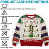 Sweatshirt moche unisexe personnalisé avec photo – Cadeaux de Noël ou d’anniversaire pour maman, papa, enfants – Glissez vers les fêtes avec style