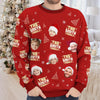 Sweatshirt moche unisexe personnalisé avec photo – Cadeaux de Noël ou d’anniversaire pour maman, papa, enfants – Parce qu’une photo ne suffit pas