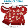 Sweatshirt moche unisexe personnalisé avec photo – Cadeaux de Noël ou d’anniversaire pour maman, papa, enfants – Parce qu’une photo ne suffit pas