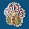 Ornement photo en acrylique personnalisé – Cadeaux de Noël commémoratifs et de sympathie pour chiens et chats – Toujours à côté de mon âme