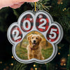 Ornement photo en acrylique personnalisé – Cadeaux de Noël commémoratifs et de sympathie pour chiens et chats – Toujours à côté de mon âme