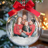 Personalisierte 3D-Acrylkugel mit Foto – Weihnachts- oder Geburtstagsgeschenk für Mama, Papa und Kinder – « Unser größtes Geschenk sind wir füreinander »