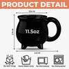 Custom Witch Cauldron Coffee Mug - Personalized Halloween Witchy Gifts For Besties, Sisters, BFF, Family, Yourself - Brewing Up A Wicked Spell