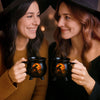 Custom Witch Cauldron Coffee Mug - Personalized Halloween Witchy Gifts For Besties, Sisters, BFF, Family, Yourself - Brewing Up A Wicked Spell
