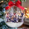Boule de Noël en acrylique 3D personnalisée avec photo – Cadeaux de Noël et d’anniversaire pour maman, papa, enfants – Ensemble est notre endroit préféré