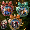 Ornement en acrylique personnalisé avec photo – Cadeaux de Noël et d’anniversaire pour maman, papa, frère, sœur, enfants – L’amour de la famille illumine nos cœurs