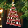 Ornement En Acrylique Personnalisé Avec Photo - Cadeaux De Noël Et D’Anniversaire Pour Maman, Papa, Frère, Sœur, Enfants - Ensemble Nous Brillons À Noël