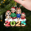 Ornement En Acrylique Personnalisé - Cadeaux De Noël Et D’Anniversaire Pour Famille, Amoureux Des Chiens Et Chats - Notre Famille Notre Toujours