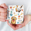 Mug Personnalisé À Effet Imprimé 3D Gonflé - Cadeaux D’Anniversaire Pour Amoureux Des Chiens, Papa Et Maman Chiens - Les Meilleurs Thérapeutes Ont De La Fourrure Et Quatre Pattes