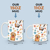 Mug Personnalisé À Effet Imprimé 3D Gonflé - Cadeaux D’Anniversaire Pour Amoureux Des Chiens, Papa Et Maman Chiens - Les Meilleurs Thérapeutes Ont De La Fourrure Et Quatre Pattes
