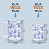 Mug Personnalisé - Cadeaux D’Anniversaire Pour Amoureux Des Chiens, Papa Et Maman Chiens - Sirotez Avec Style, Aboyez En Bleu