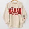 Sweatshirt Ou Hoodie Unisexe Personnalisé Avec Design Sur La Manche - Cadeaux De Noël Et D’Anniversaire Pour Maman, Grand-Mère - Fondé Dans L’Amour