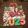 Ornement En Acrylique Personnalisé - Cadeaux De Noël Et D’Anniversaire Pour Famille, Amoureux Des Chiens Et Chats - Joie De Fêtes Parfaite