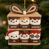 Ornement En Acrylique Au Crochet Personnalisé - Cadeaux De Noël Et D’Anniversaire Pour Maman, Papa, Frère, Sœur, Enfants - Doux Moments Partagés Comme Des Guimauves