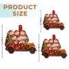 Ornement En Bois Personnalisé - Cadeaux De Noël Et D’Anniversaire Pour Maman, Papa, Enfants - Amour Enneigé Sur Un Camion Vintage