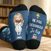 Chaussettes Personnalisées - Cadeaux Pour Amoureux Des Livres, Rats De Bibliothèque, Lecteurs - Gueule De Bois Littéraire En Cours