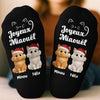 Chaussettes Personnalisées - Cadeaux D’Anniversaire Pour Amoureux Des Chiens, Papa Et Maman Chiens - Miaouël Étincelant
