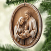Ornement en Bois – Cadeaux de Noël Catholiques pour Tous les Croyants, Amoureux de Jésus – Bénédictions de la Sainte Famille