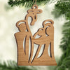 Ornement en Bois – Cadeaux de Noël Catholiques pour Tous les Croyants, Amoureux de Jésus – Le Christ Sauveur est Né