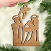 Ornement en Bois – Cadeaux de Noël Catholiques pour Tous les Croyants, Amoureux de Jésus – Le Christ Sauveur est Né