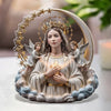Plaque Acrylique Forme Personnalisée - Cadeaux Catholiques Pour Femmes, Hommes, Tous Croyants, Amoureux De Jésus - Une Lumière D’Espoir Qui Ne S’Éteint Jamais