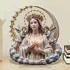 Plaque Acrylique Forme Personnalisée - Cadeaux Catholiques Pour Femmes, Hommes, Tous Croyants, Amoureux De Jésus - Une Lumière D’Espoir Qui Ne S’Éteint Jamais