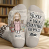 Chaussettes Personnalisées - Cadeaux Pour Amoureux Des Livres, Rats De Bibliothèque, Lecteurs - Je Vis Ma Meilleure Vie De Lecture