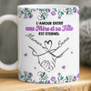 Mug Personnalisé - Cadeaux D’Anniversaire Pour Maman, Fille - L’Amour Transmis De Cœur À Cœur