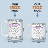 Mug Personnalisé - Cadeaux D’Anniversaire Pour Maman, Fille - L’Amour Transmis De Cœur À Cœur