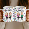 Mug Personnalisé À Effet Imprimé 3D Gonflé - Cadeaux D’Anniversaire Pour Meilleures Amies, Femmes, Sœurs, BFF - Caféine Et Confidences