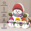 Boîte lumineuse bonhomme de neige personnalisée – Cadeau de Noël pour les grands-parents