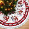 Jupe De Sapin Bonhomme De Neige Personnalisée - Cadeaux De Noël Et D’Anniversaire Pour Maman, Papa, Frère, Sœur, Enfants - Les Cœurs Brillent Ensemble Ce Noël