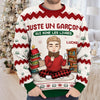 Sweatshirt De Noël Laid Unisexe Personnalisé - Cadeaux De Noël Pour Amoureux Des Livres, Rats De Bibliothèque, Lecteurs - Le Père Noël Sait Que Je Préfère Lire