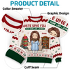 Sweatshirt De Noël Laid Unisexe Personnalisé - Cadeaux De Noël Pour Amoureux Des Livres, Rats De Bibliothèque, Lecteurs - Le Père Noël Sait Que Je Préfère Lire