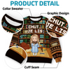 Sweatshirt De Noël Laid Unisexe Personnalisé - Cadeaux De Noël Pour Amoureux Des Livres, Rats De Bibliothèque, Lecteurs - Cloches De Traîneau Et Odeur De Pages