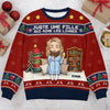 Sweatshirt De Noël Laid Unisexe Personnalisé - Cadeaux De Noël Pour Amoureux Des Livres, Rats De Bibliothèque, Lecteurs - Tout Ce Que Je Veux, Ce Sont Des Livres