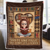 Couverture Personnalisée - Cadeaux Pour Amoureux Des Livres, Rats De Bibliothèque, Lecteurs - La Magie Des Livres Ne S’Éteint Jamais