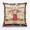 Coussin À Poche Personnalisé - Cadeaux Pour Amoureux Des Livres, Rats De Bibliothèque, Lecteurs - Lire, C’Est Rêver Les Yeux Ouverts