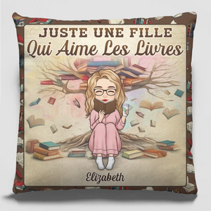 Coussin À Poche Personnalisé - Cadeaux Pour Amoureux Des Livres, Rats De Bibliothèque, Lecteurs - Lire, C’Est Rêver Les Yeux Ouverts