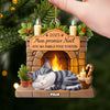 Ornement En Acrylique Premier Noël Personnalisé - Cadeaux De Noël Et D’Anniversaire Pour Amoureux Des Chats, Maman Et Papa Chats - Avec Ma Famille Pour Toujours