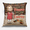 Coussin À Poche Personnalisé - Cadeaux Pour Amoureux Des Livres, Rats De Bibliothèque, Lecteurs - La Lecture, Mon Calme Dans Le Chaos
