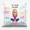 Coussin À Poche Personnalisé - Cadeaux Pour Amoureux Des Livres, Rats De Bibliothèque, Lecteurs - La Lecture Est Ma Façon De Rêver Les Yeux Ouverts