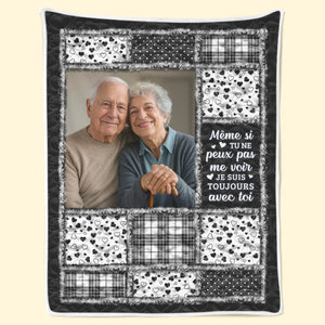 Couverture Photo Personnalisée - Cadeaux De Noël Ou De Souvenir Pour La Perte D’Un Parent, Maman Ou Papa - La Lumière De Ton Amour Me Guide